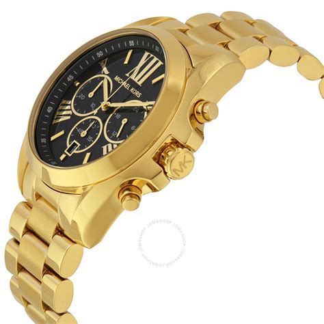 gold michael kors women watch|black and gold female watch.